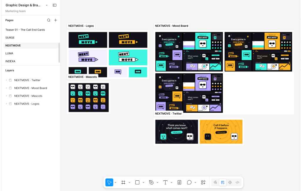 NEXTMOVE, Figma workspace