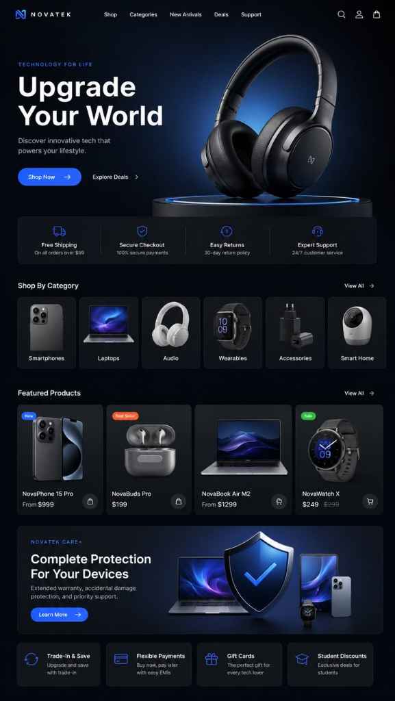 NOVATEK, Storefront & brand